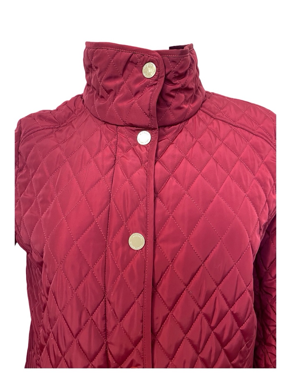 Michael Michael Kors Quilted Burgundy Jacket, M - Picture 3 of 14